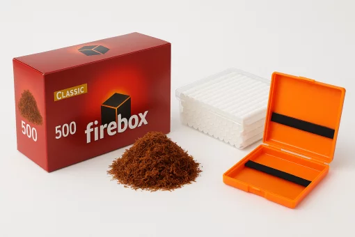 Набір для куріння 1кг вірджинія + 1000шт + портсигар